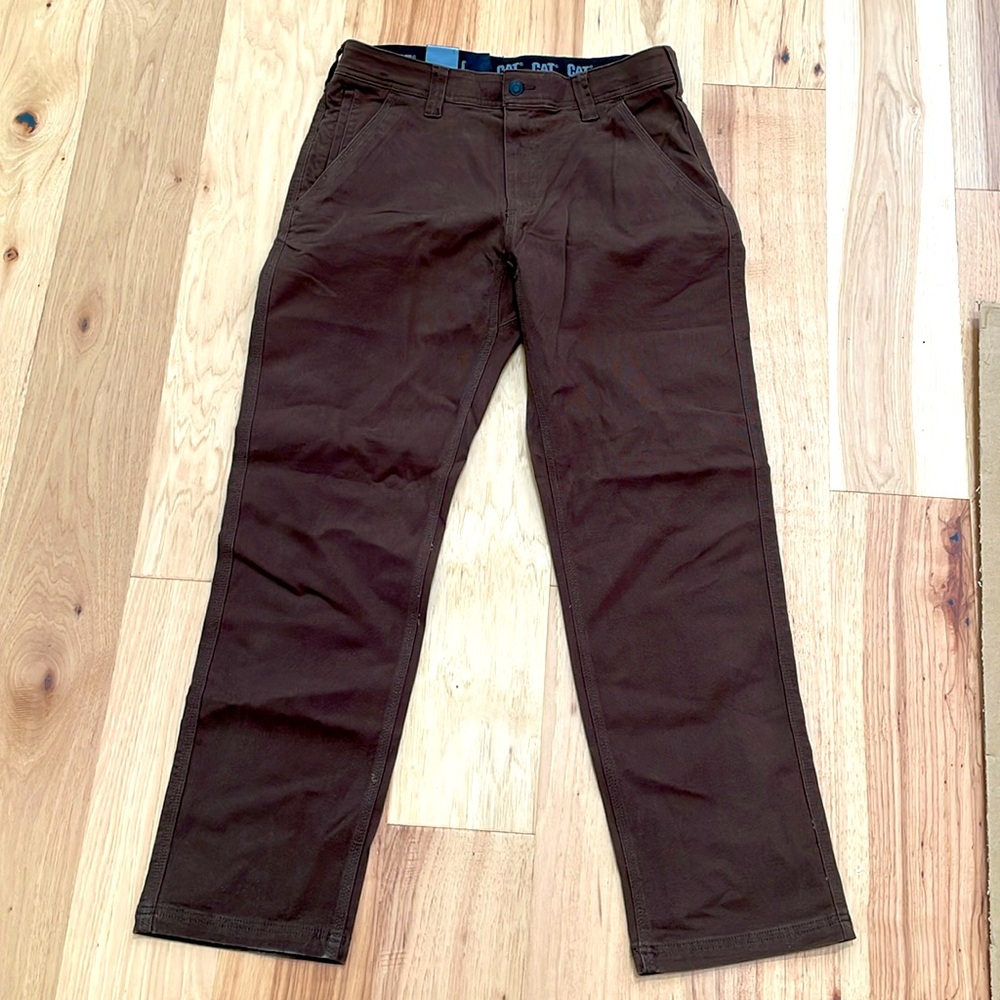 CAT Caterpillar Flex Waistband Utility Work Pant - Brown - 38 X 32 NEW with Tags